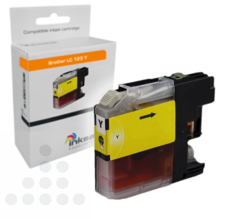 Inksave Brother LC 123 Y