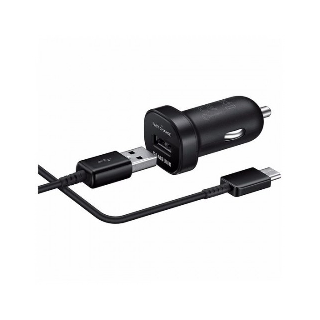 Samsung Autolader USB Zwart incl kabel - Fast Charging - Bulk EP-LN930CBEGWW